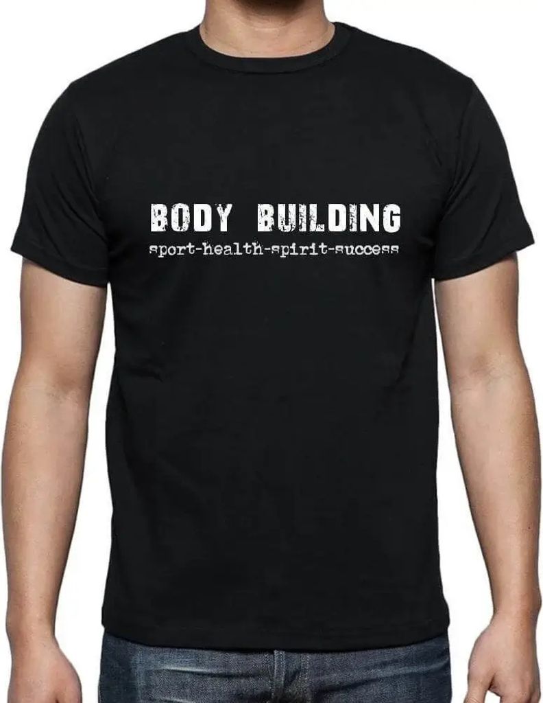 Herren Grafik T-Shirt Bodybuilding Sport-Gesundheit-Geist-Erfolg – Body Building Sport-Health-Spirit-Success – Öko-Verantwortlich Vintage Jahr...