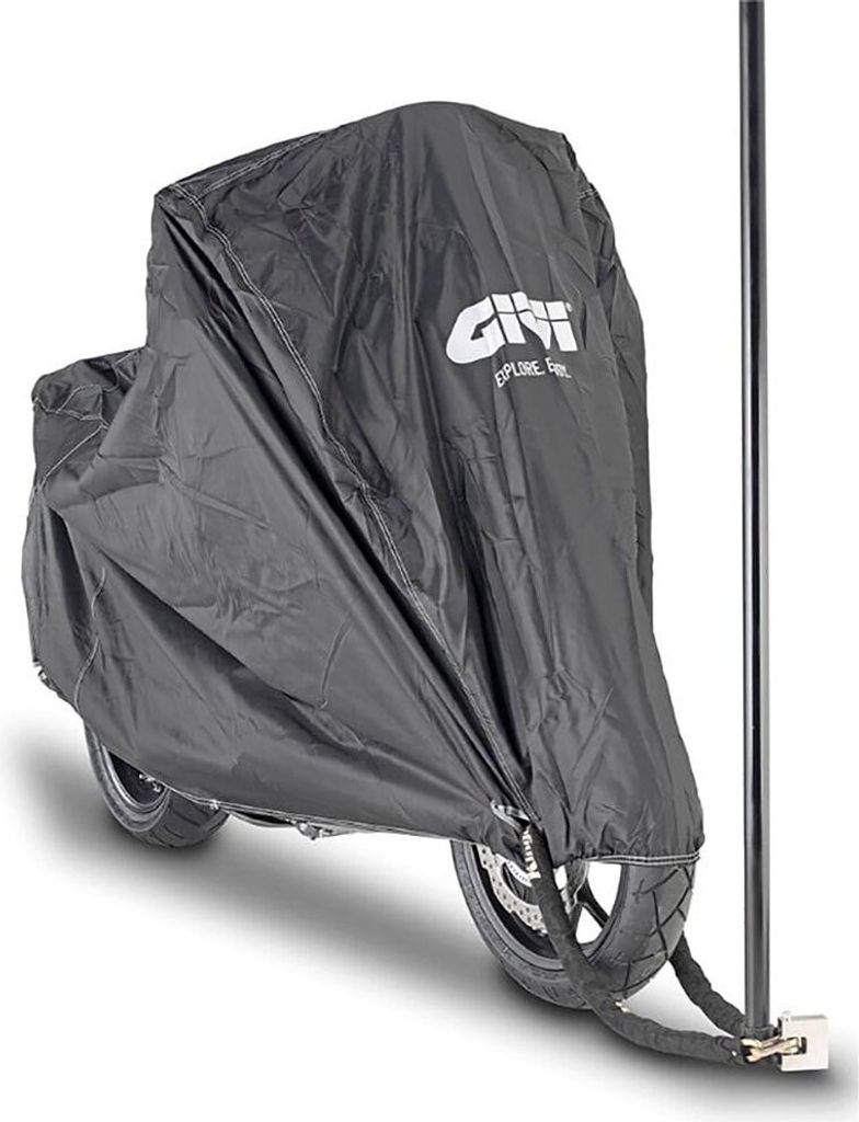 Wasserdichte Motorradabdeckung Größe L 125 x 205 x 95 für Roller und Naked Bikes