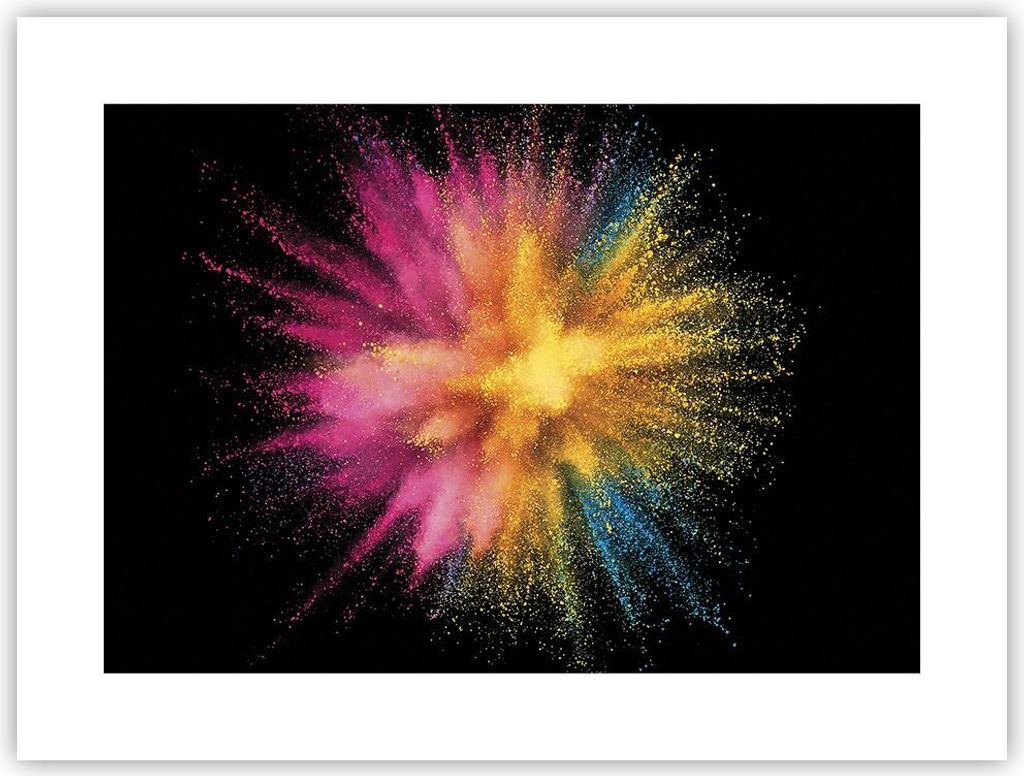 Poster - Poster ohne Rahmen - Bunt Staub Explosion - 40x30 Produktbild 