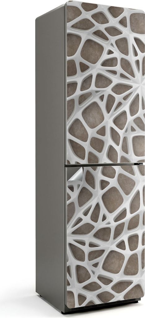 Vertikale Holzbretter – Kühlschrank Aufkleber – Klebefolie Kühlschrank – Kühlschrank Nachbildung – Kühlschrankfolie selbstklebend – K...