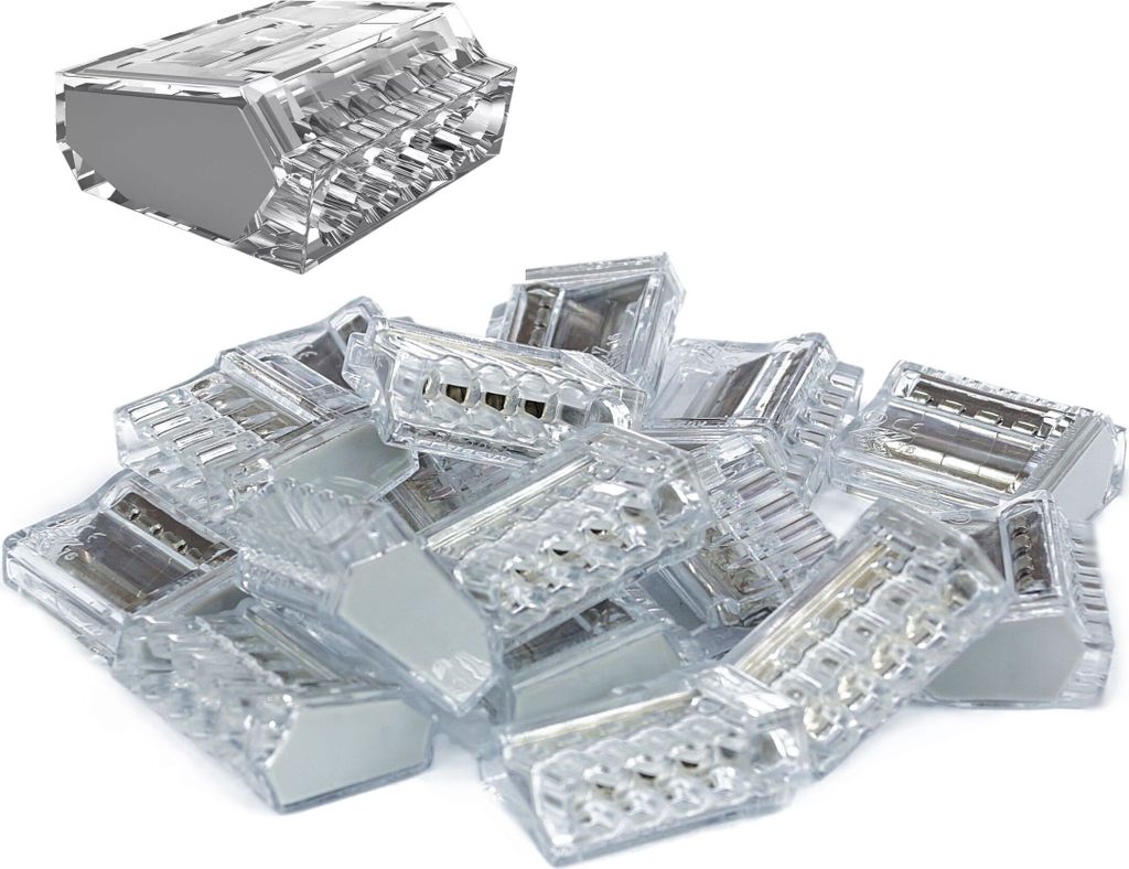 100 Stück Dosenklemme Verbindungsklemme 5-polig Kabelklemme Steckklemme