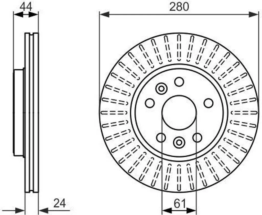 Disque de frein Bosch 0986479611 avec protection anticorrosion Megane II