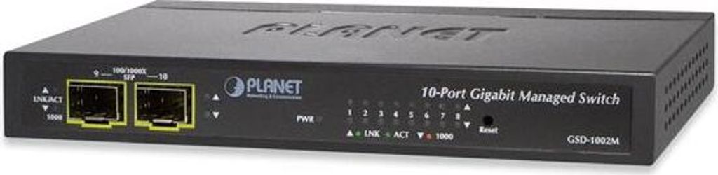 PLANET 8-Port GE + 2-Port SFP Managed Desktop Switch