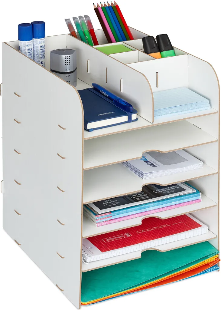 Organizzatore da Tavolo RD42749 Bianco | Setup Studio Perfetto