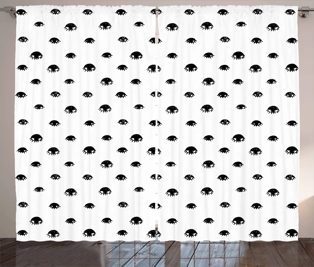 Tenda Soggiorno ABAKUHAUS Wimper Occhi Neri 280x225 cm Design Moderno