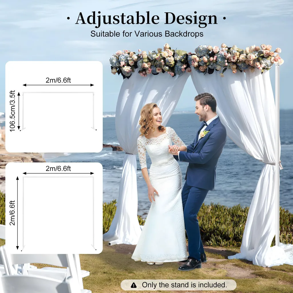 Arche de mariage en métal design élégant et structure stable Taille M - 4