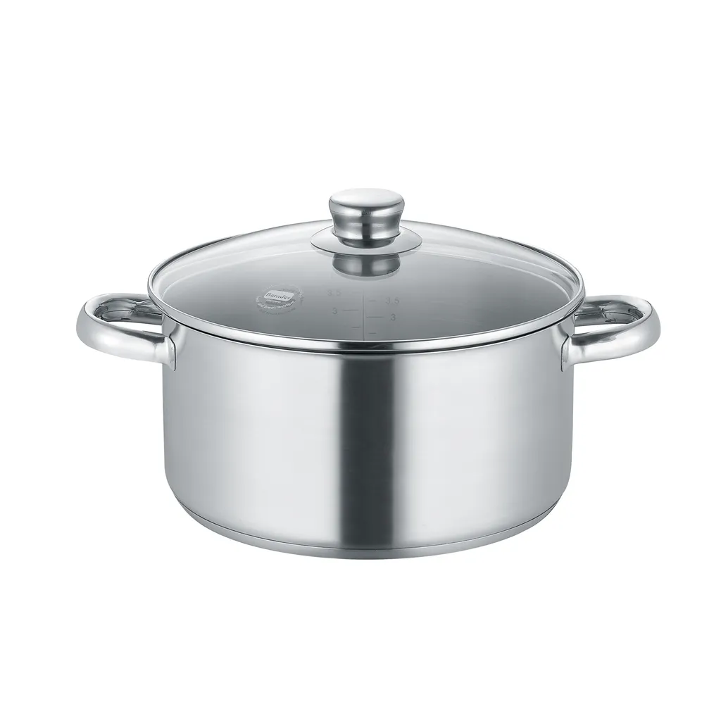 Casseruola 24 cm Acciaio Inossidabile 18/10 - Versatilità Totale