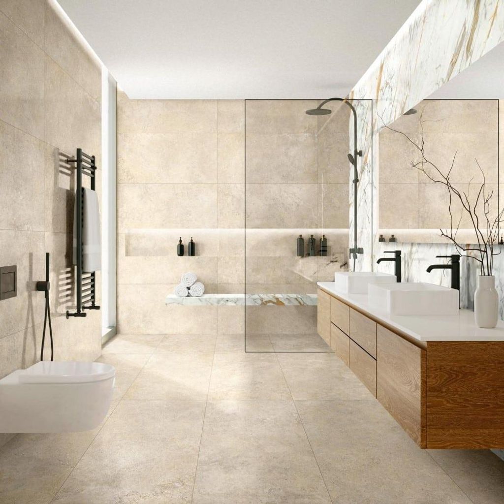 Fliesen Steinoptik Beige 30x30 cm CASA39 Ragno Kalkstone