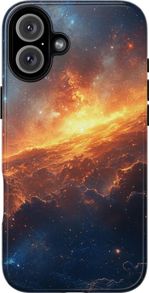 Leuchtende Weltraum-Nebelwolke – Hülle Kompatibel mit iPhone 16 Plus