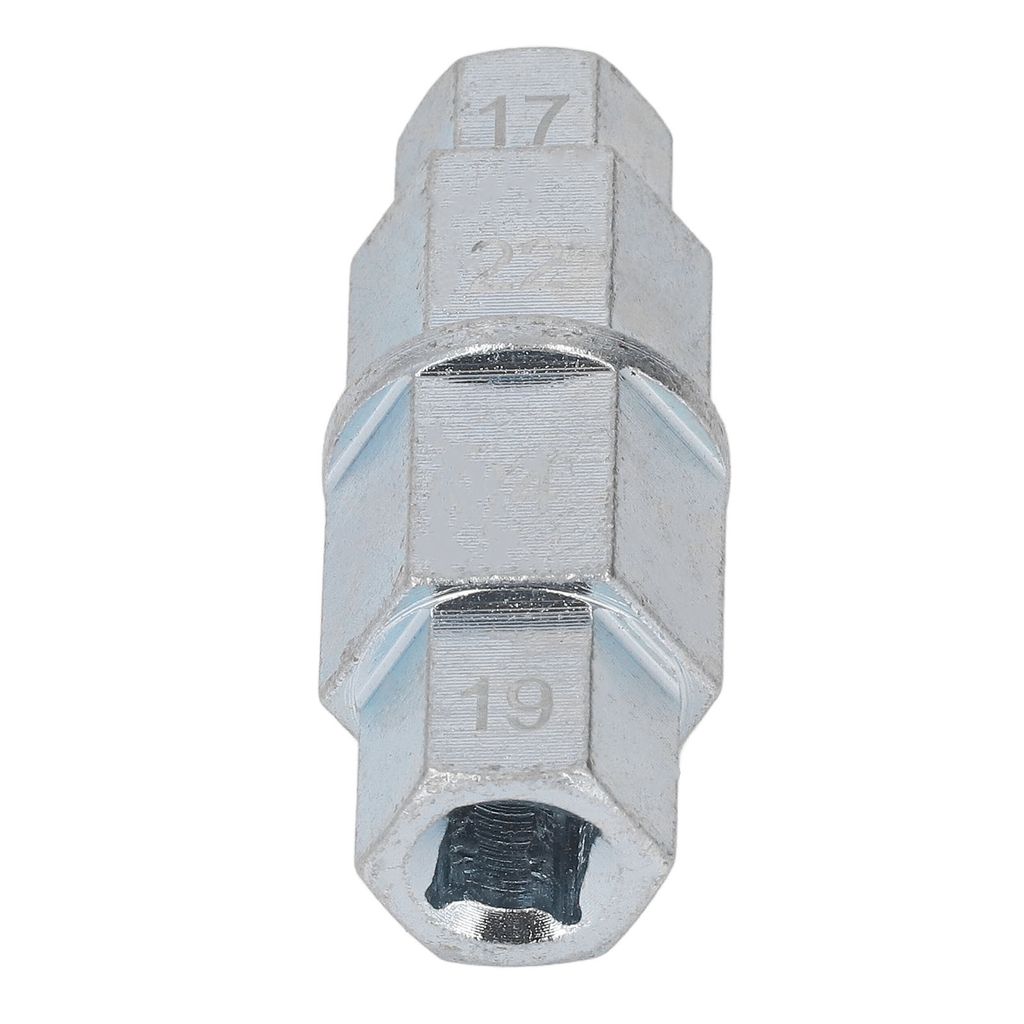 Sechskant-Achsenwerkzeug für Motorräder, spezieller Schraubenschlüssel zum Entfernen der Vorderradachse, 17, 19, 22, 24 mm, Silber