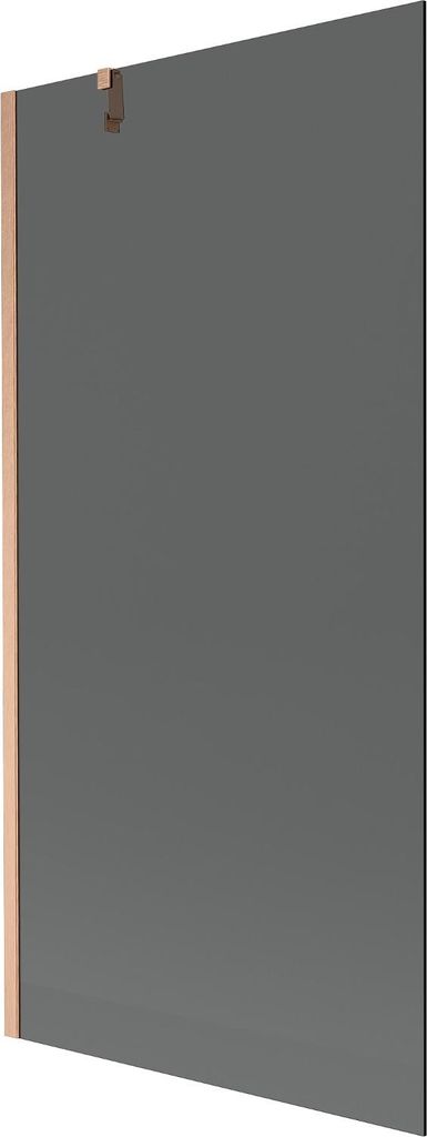 Mexen Next Badewannenfaltwand 1-flügelig 90 x 150 cm, Graphit, gebürstetes Kupfer - 895-090-000-00-40-65