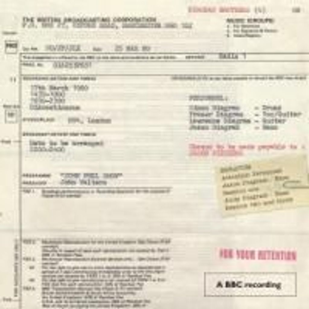 Diagram Brothers, T: Peel Sessions