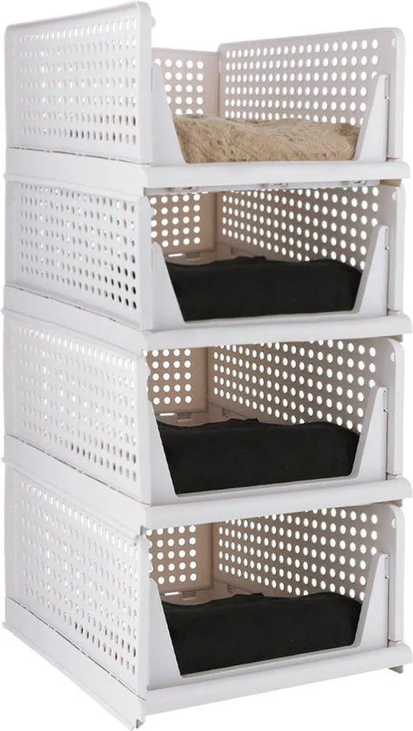 Dites adieu au désordre avec ce lot de 4 rangements plastique pratiques