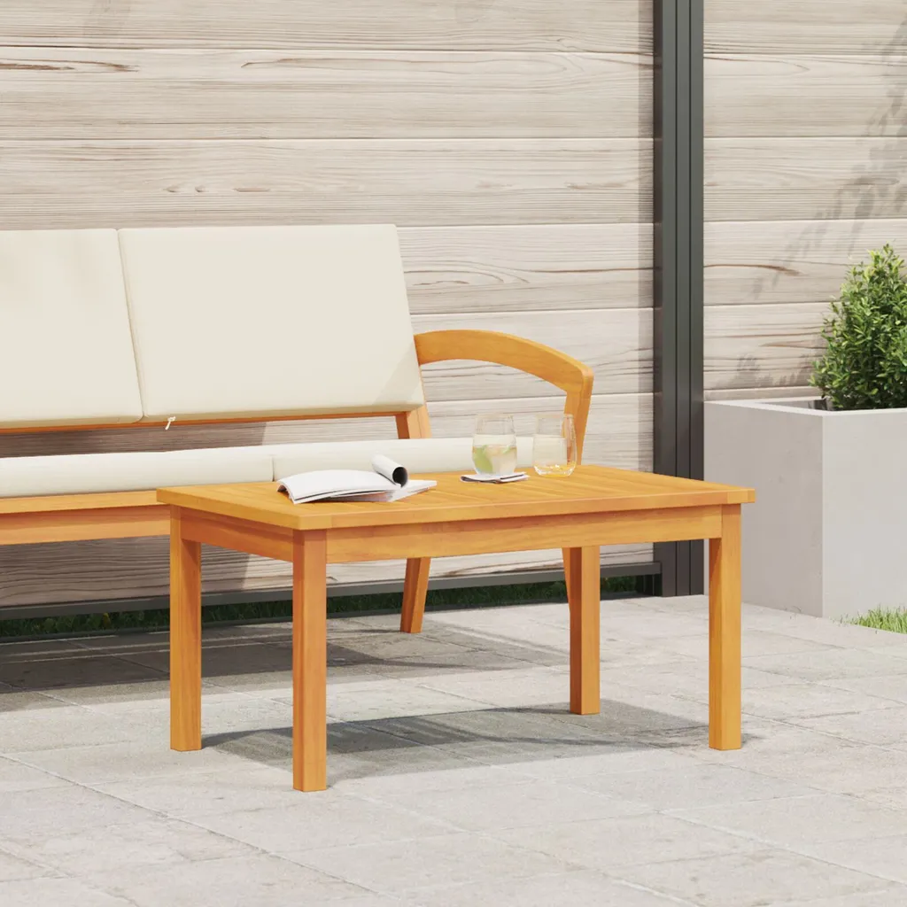 Petite table basse de salon en bois massif pour apéritifs et déco