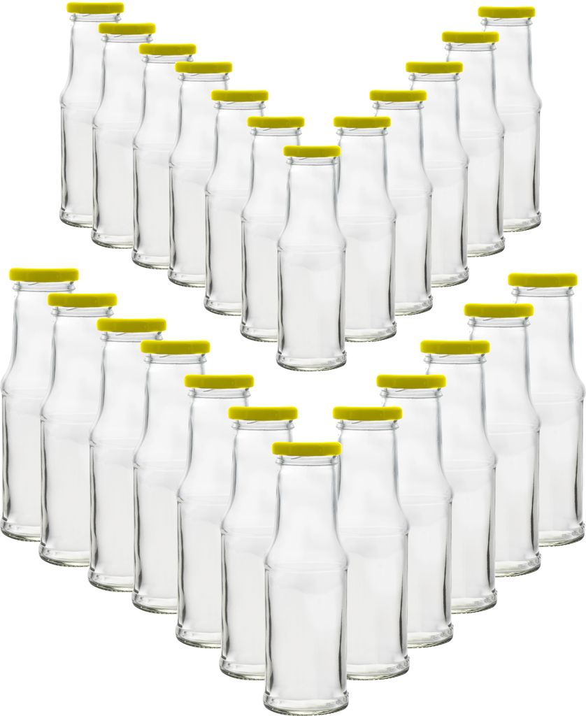 Leere Glasflasche Saftflasche Milchflasche Smoothie Produktbild 
