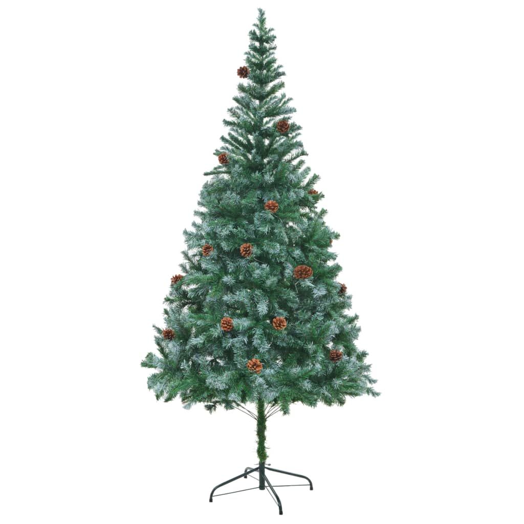 Ankonbej Künstlicher Weihnachtsbaum mit Tannenzapfen 210 cm