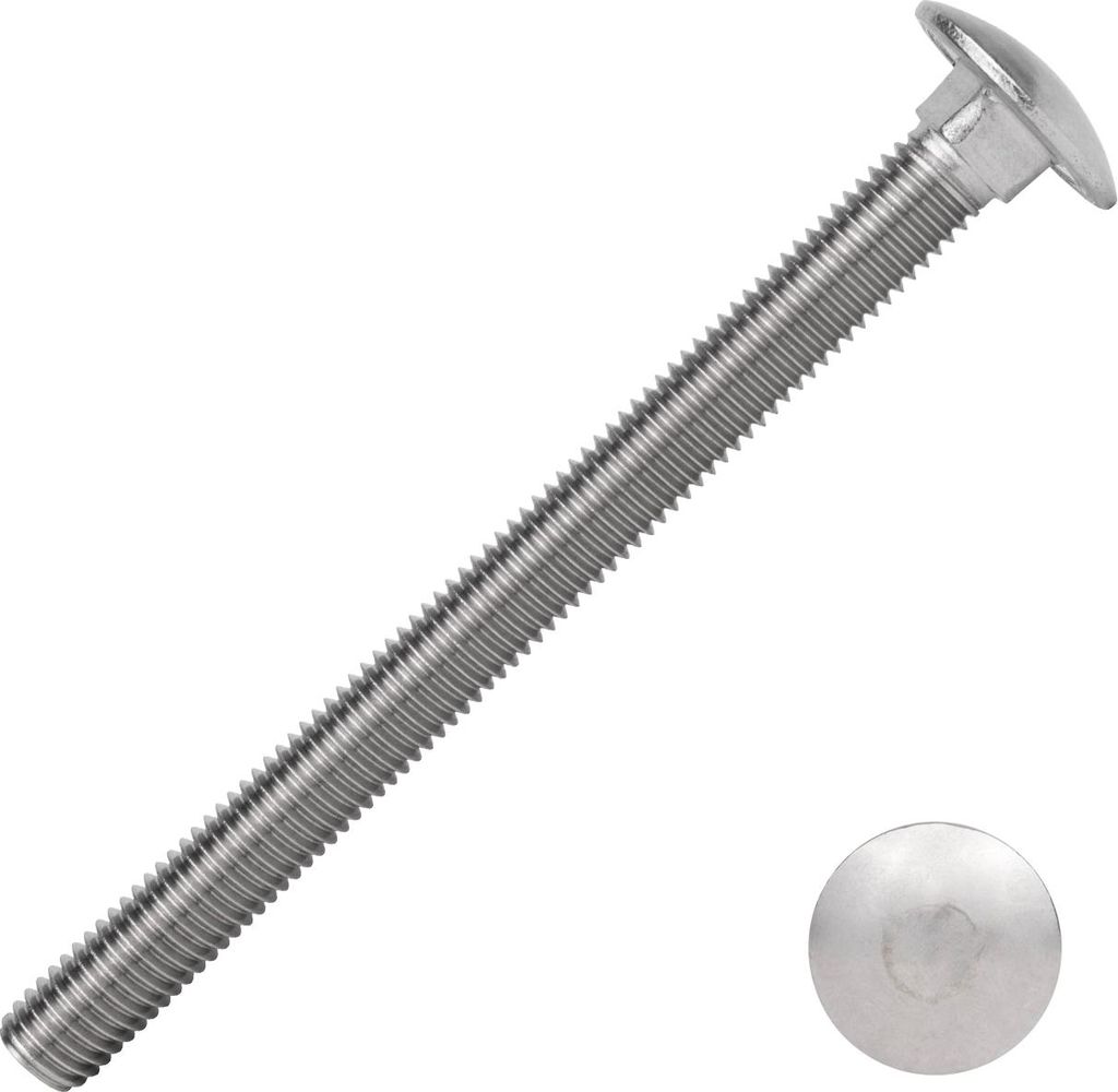 Schlossschrauben Edelstahl A2 M10 x 120 mm - 25 Stück