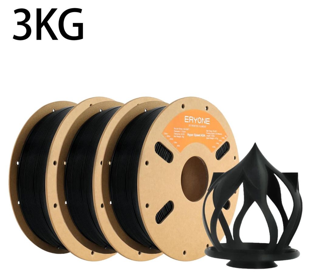 ASA Filament 3D Drucker - 1,75 mm High Speed 3D Druckfilament - 30–200 mm/s Schnell-Druck - Maßhaltigkeit ±0,03 mm - UV- & witterungsbeständig...