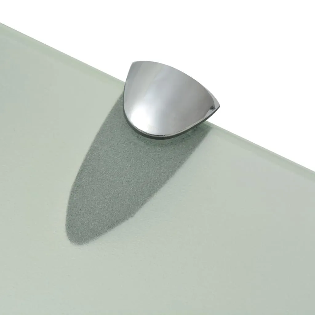 vidaXL Coppia Mensole Sospese Vetro 100cm - Arredo Minimal Moderno - 4