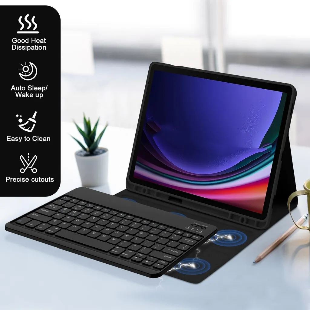 Tastiera Bluetooth INF per Samsung Tab S6 Lite 10.4 Nera | Ergonomica - 5