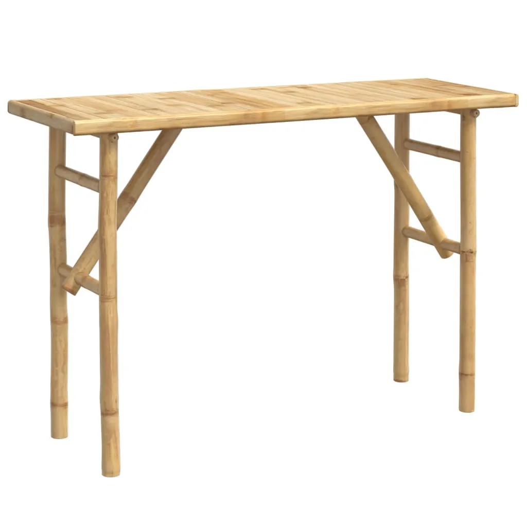 Console bambou 115 cm stable et compacte - Solution gain de place chic