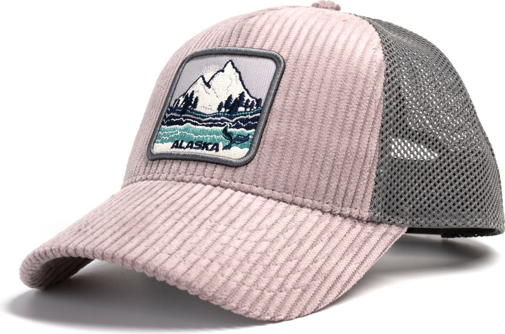 Smith & Miller Owen Cord Trucker Cap, taupe/grey Produktbild 