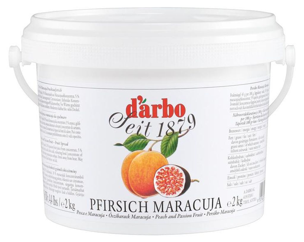 Confiture de pêches et de fruits de la passion Darbo, pure Image du produit 