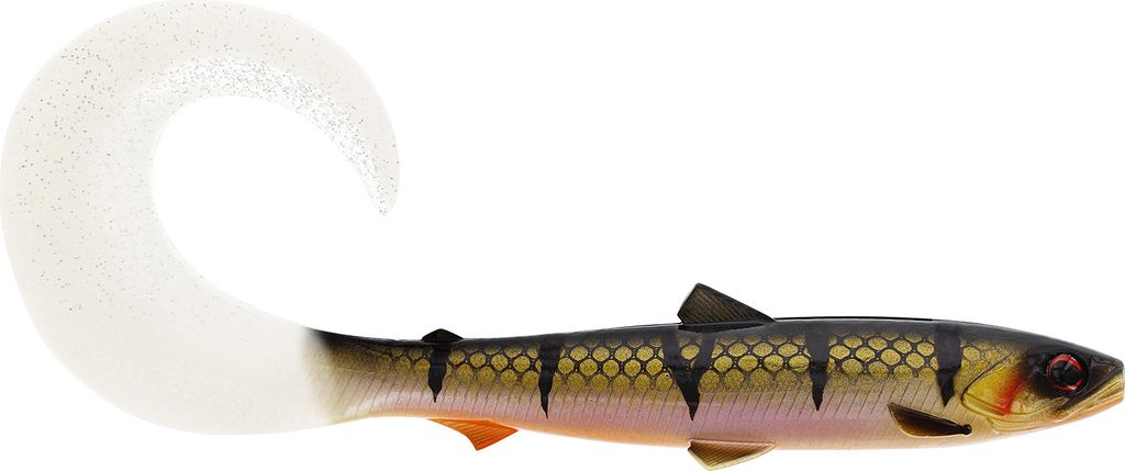 Westin BullTeez Curltail 14cm 15g - 2 Gummiköder, Farbe:Bling Perch