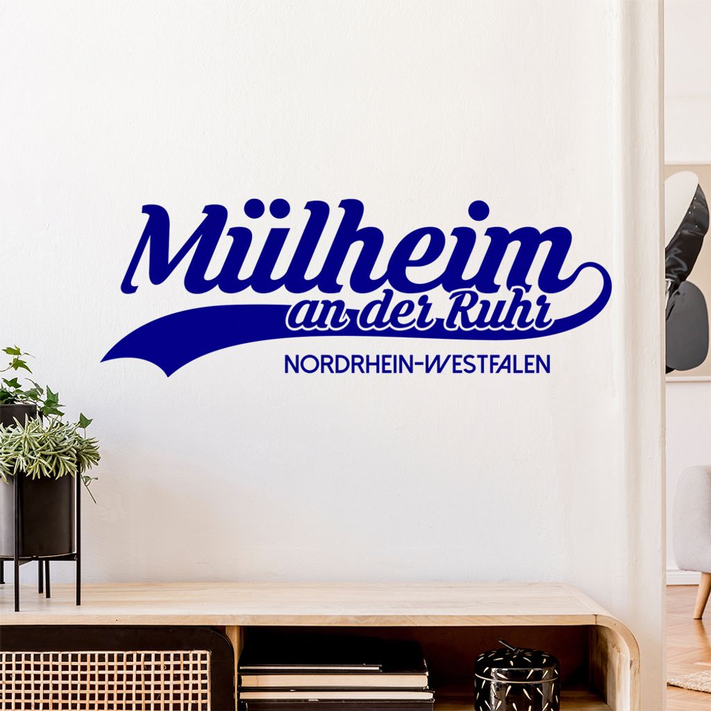 Mülheim Nordrhein-Westfalen Wandtattoo Wandaufkleber Wall Sticker - Dekoration, Küche, Wohnzimmer, Schlafzimmer, Badezimmer