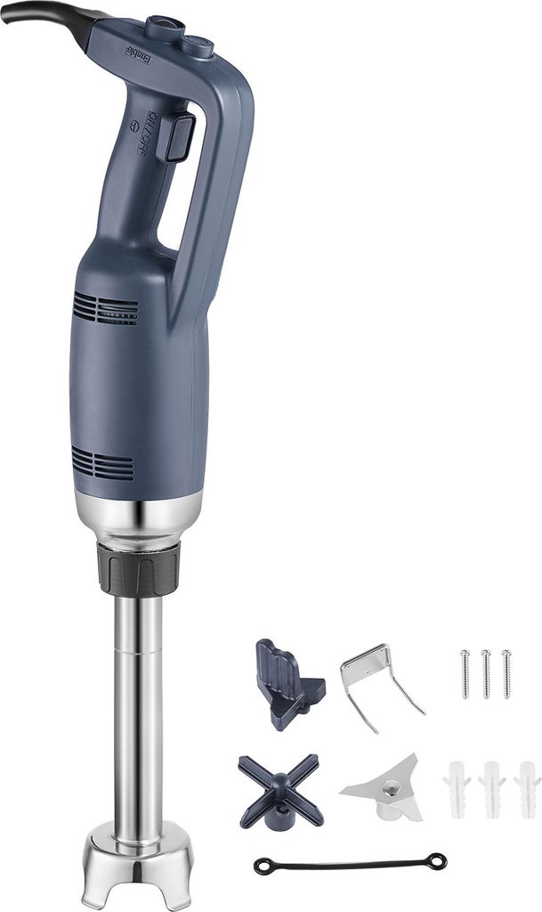 SucceBuy Kommerzieller Stabmixer, 350 W Hochleistungs-Handmixer, 10 Zoll großer Mixer mit stufenloser Geschwindigkeitsregelung und Edelstahlklinge...