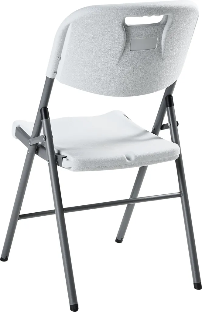 Chaises de Jardin Pliables Blanches : Solution Gain de Place Lot de 2 - 7