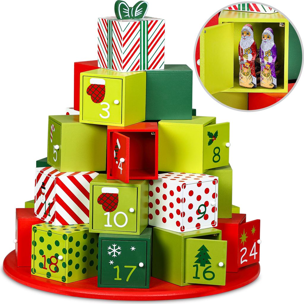 Spielwerk® Calendrier de l'Avent en Bois 'Montagne de Image du produit 