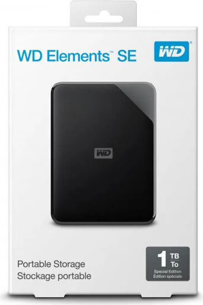 Disque dur 1 To Elements SE noir - Format 2,5 pouces USB 3.0 Rapide - 10