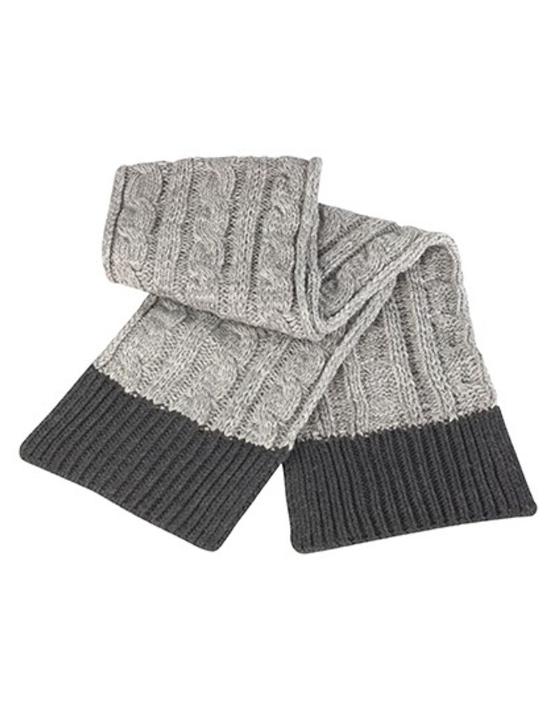 Result Winter Essentials Shades of Grey Knitted Scarf