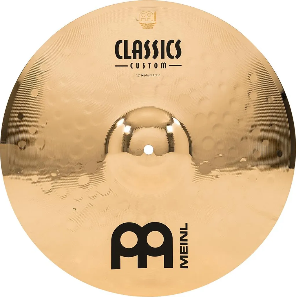 Crash 16 explosive Meinl Classics Custom Brilliant en alliage B12 pro