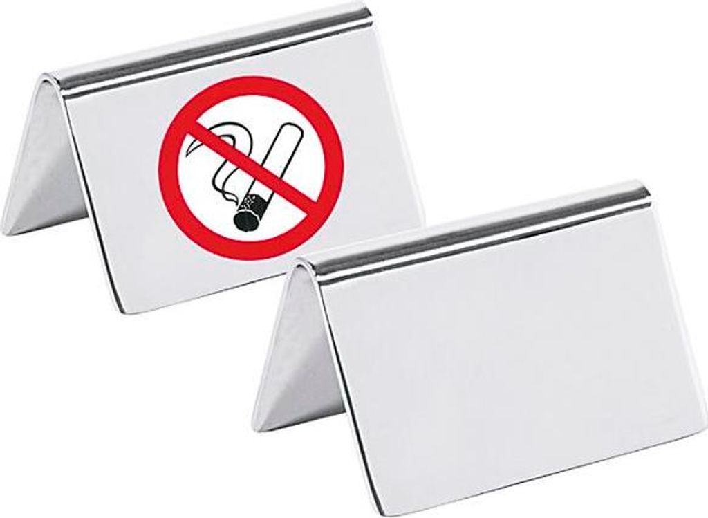 CONTACTO Nichtraucher-Aufsteller ohne Aufkleber (neutral), Höhe: 40 mm