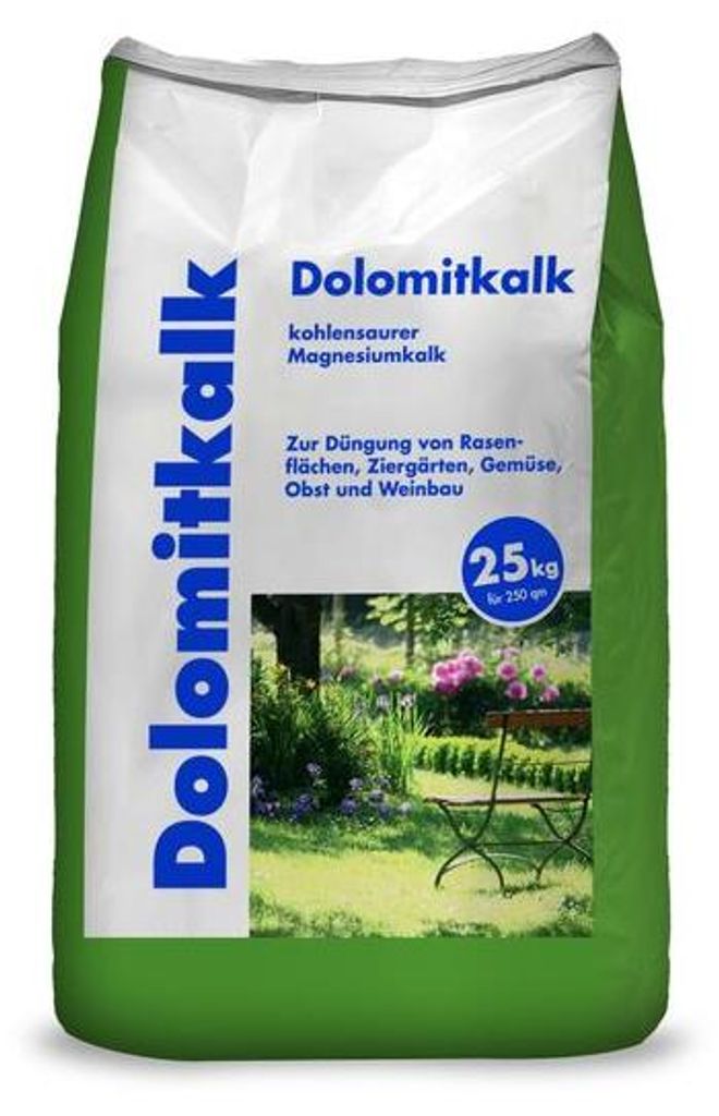 Rasenkalk Dolomitkalk 25 kg mit Calcium zur Produktbild 