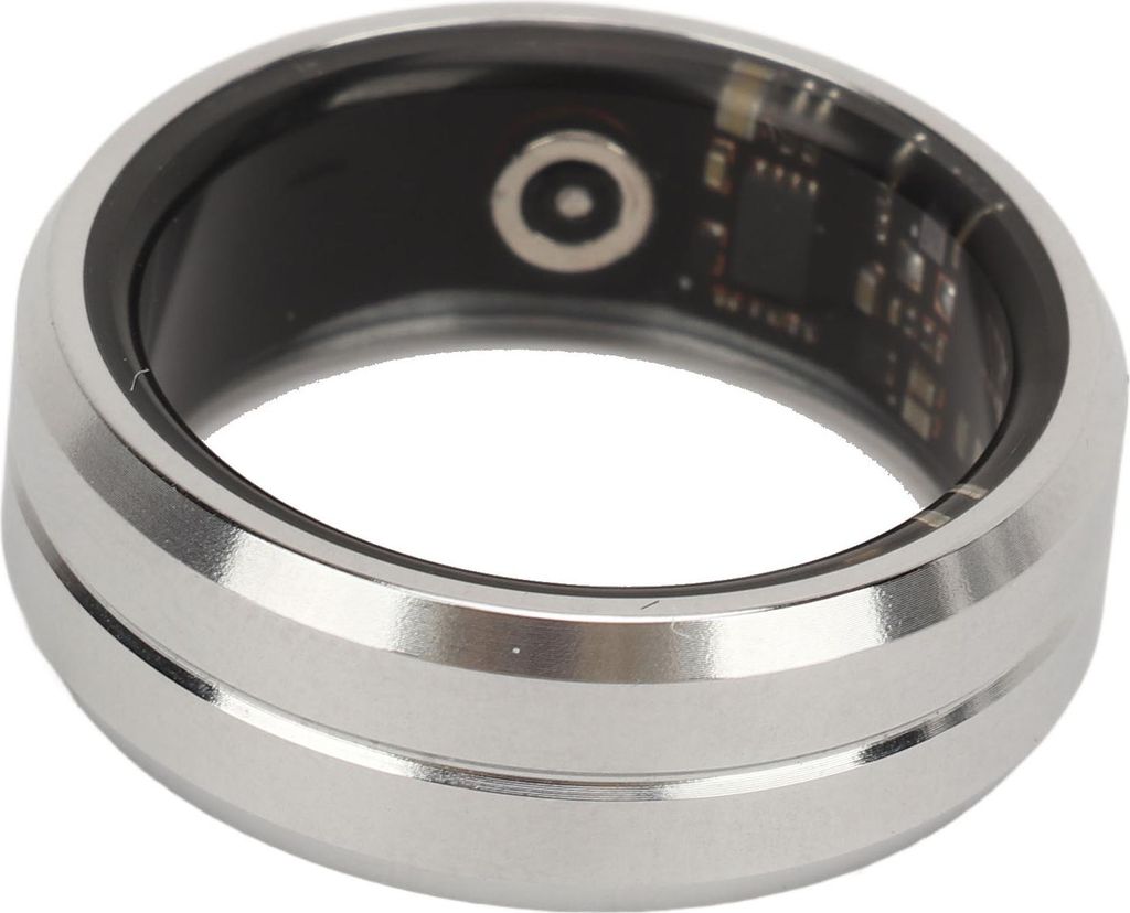 Smart Ring Silber IP68 Wasserdichter Schrittzähler Schlaf-Fitness-Überwachung Fernbedienung Fotoaufnahme Gesundheits-Tracker Nr. 8