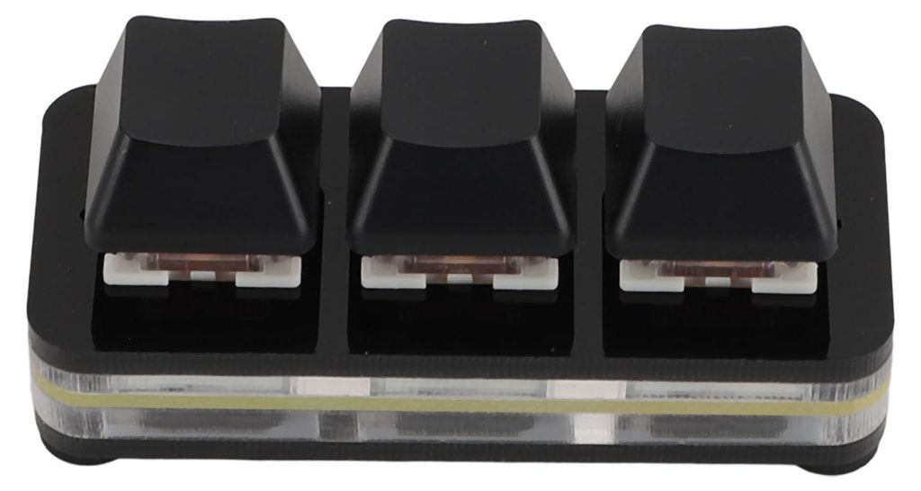 3-tlačidlová mini klávesnica USB – mechanická herná Obrázok produktu 