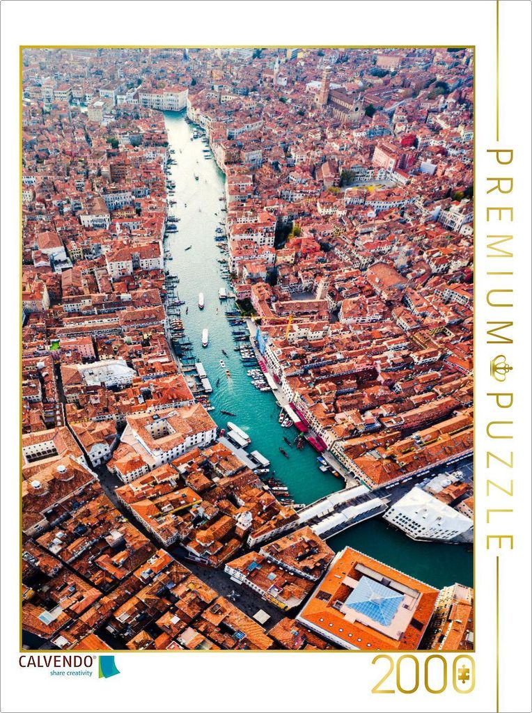 CALVENDO Puzzle Luftaufnahme des Canal Grande 2000 Teile Produktbild 