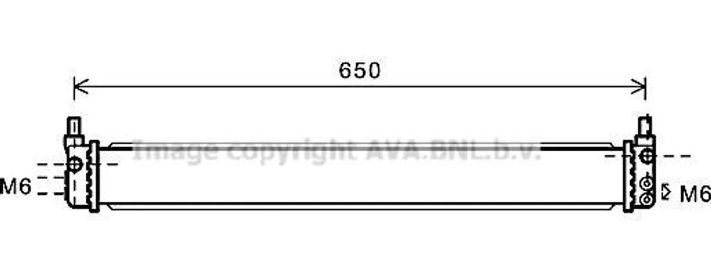Radiateur Batterie AVA TO2602 Haute Performance Standard OE G901047030