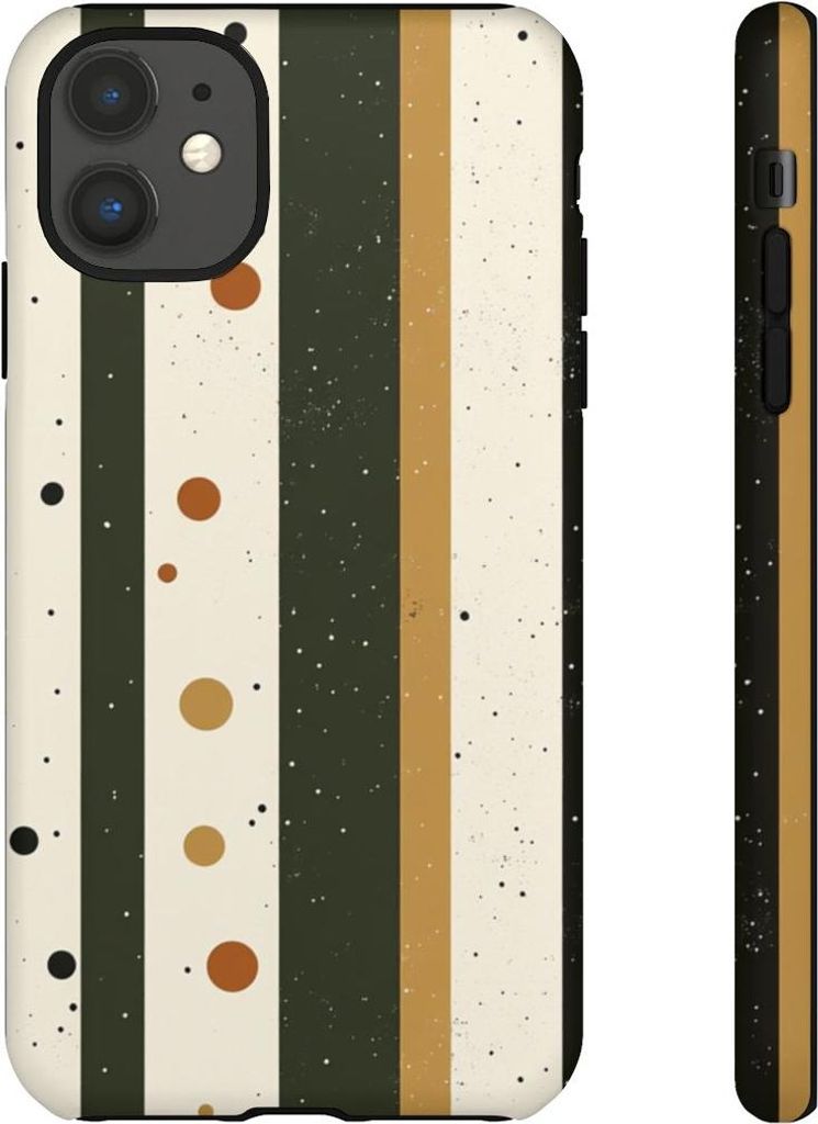 Retro-Streifen und Punkte – Hülle Kompatibel mit iPhone 11