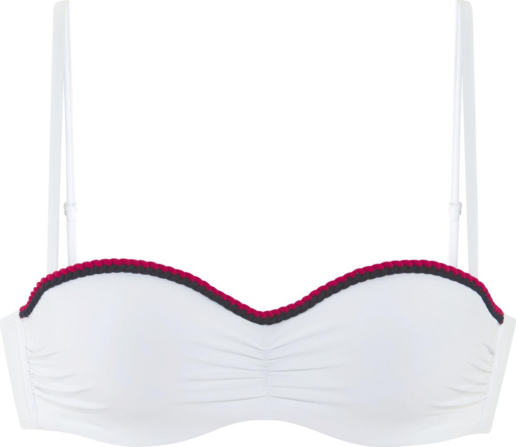 s.Oliver Bügel-Bandeau-Bikini-Top weiß Größe 36 Cup E