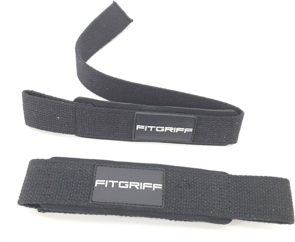Fitgriff Zughilfen Gepolstert Krafttraining Bodybuilding Fitness Kreuzheben Gurte Lifting Straps Frauen Männer Schwarz Dynamic