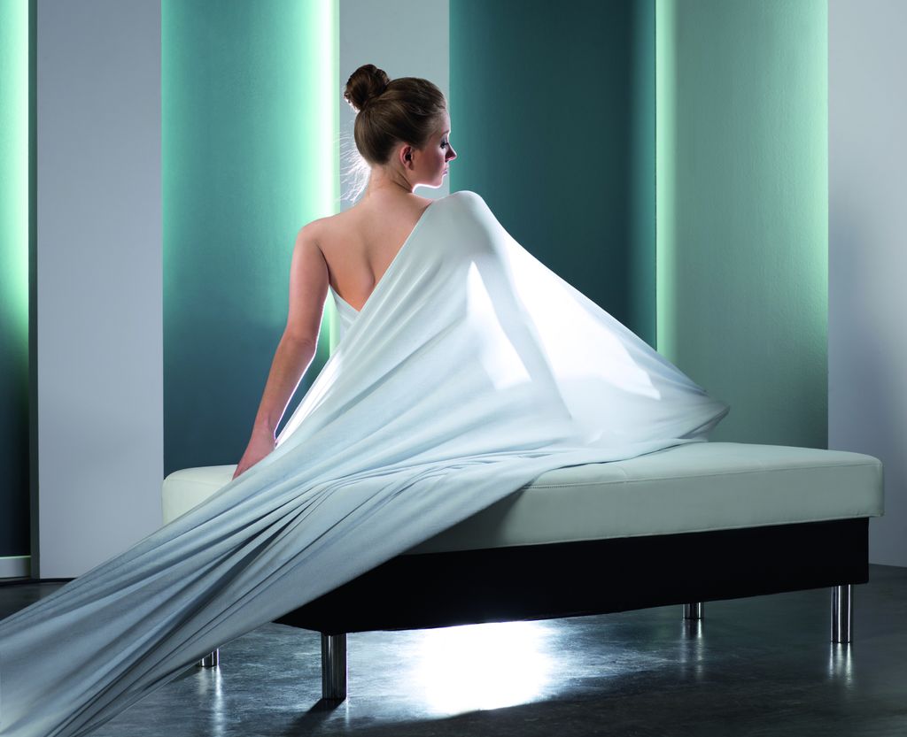 9100 Uni Mako-Satin Spannbettlaken