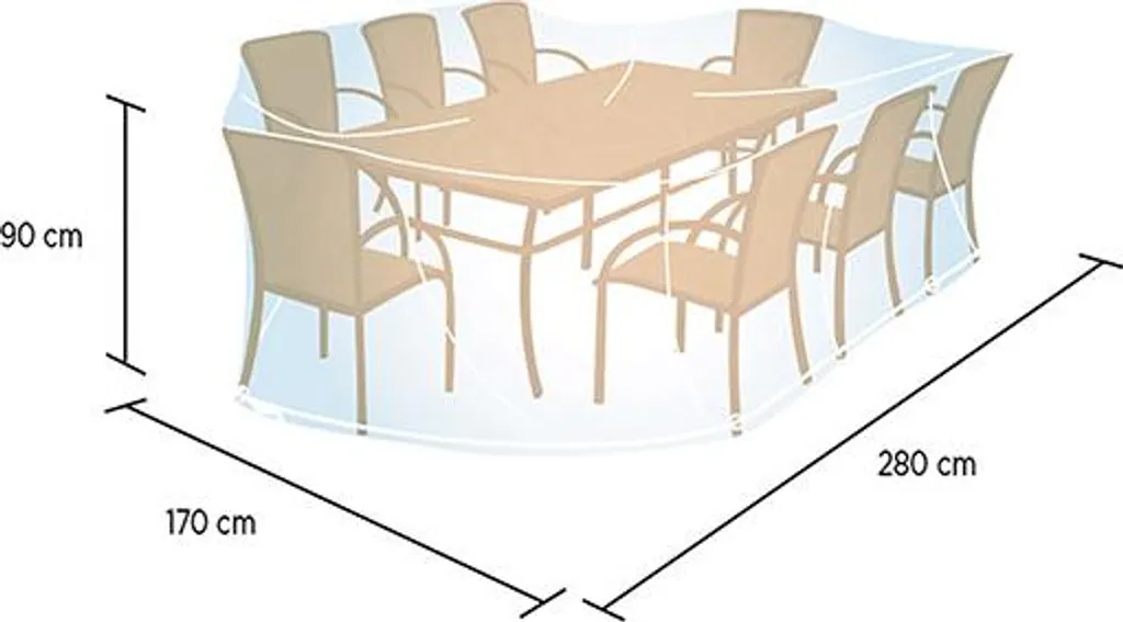 Copertura Mobili Giardino XL Impermeabile Oxford 600D - Protezione Totale
