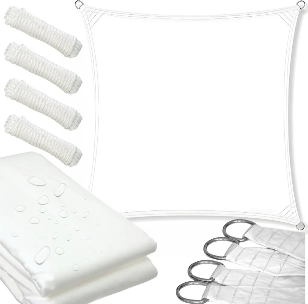 Vela Ombreggiante Zolta 3.6m x 3.6m - Tessuto Tecnico Impermeabile UV95 - 7