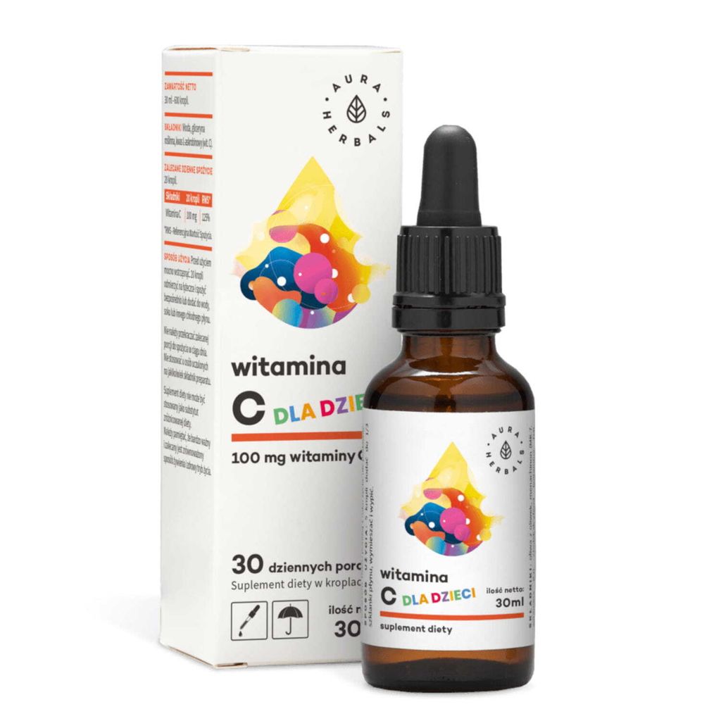 Vitamin C für Kinder 100 mg Tropfen 30ml - AURA Produktbild 