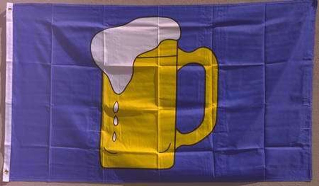 Flagge Fahne : Bierkrug Bierflagge Bierglas Bierkrugflagge Produktbild 