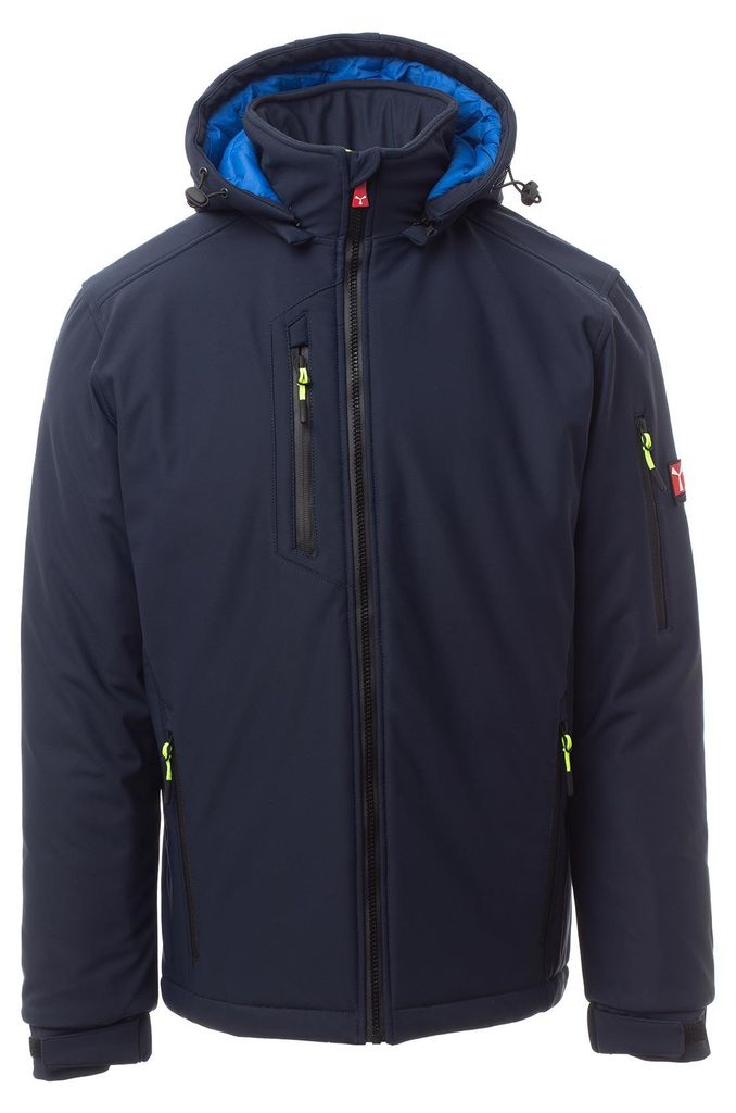 Mivaro Herren Winterjacke in Dunkelblau - Softshelljacke Produktbild 